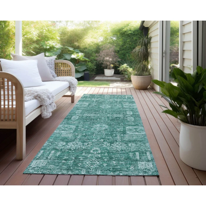 Chantille ACN637 Teal 2'3" x 7'6" Rug
