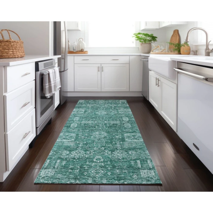 Chantille ACN637 Teal 2'3" x 7'6" Rug