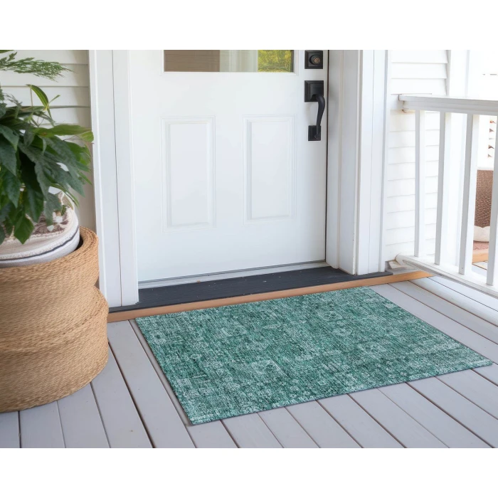Chantille ACN637 Teal 1'8" x 2'6" Rug