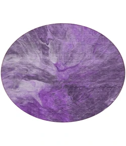 Addison Chantille ACN641 Purple 8 ft. x 8 ft. Round Rug