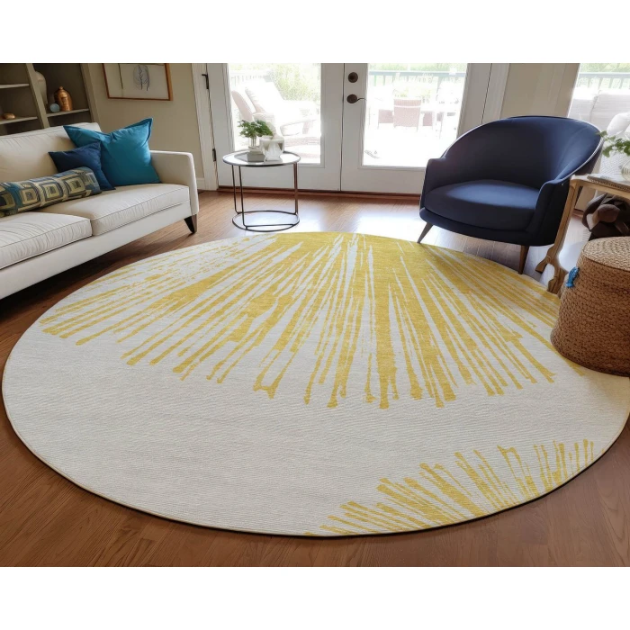 Chantille ACN642 Gold 8' x 8' Rug