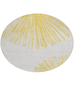 Addison Chantille ACN642 Gold 8 ft. x 8 ft. Round Rug
