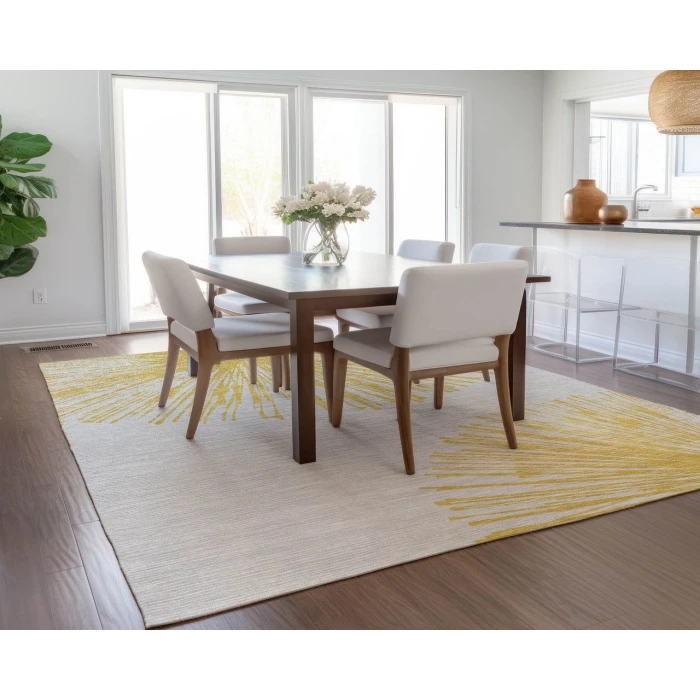 Chantille ACN642 Gold 5' x 7'6" Rug