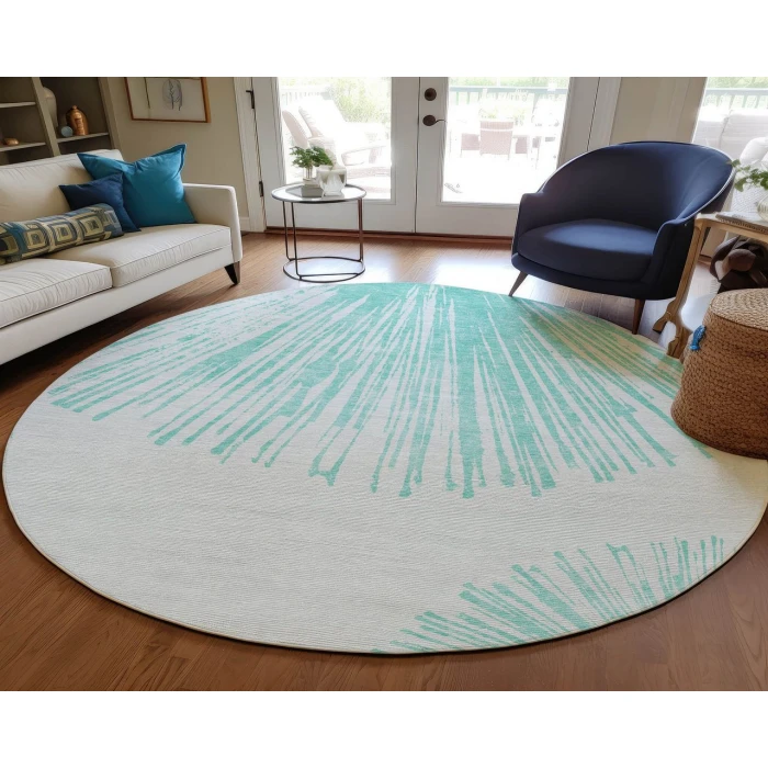Chantille ACN642 Teal 8' x 8' Rug