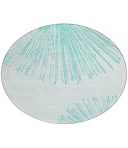 Addison Chantille ACN642 Teal 8 ft. x 8 ft. Round Rug