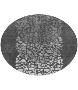 Addison Chantille ACN643 Charcoal 8 ft. x 8 ft. Round Rug