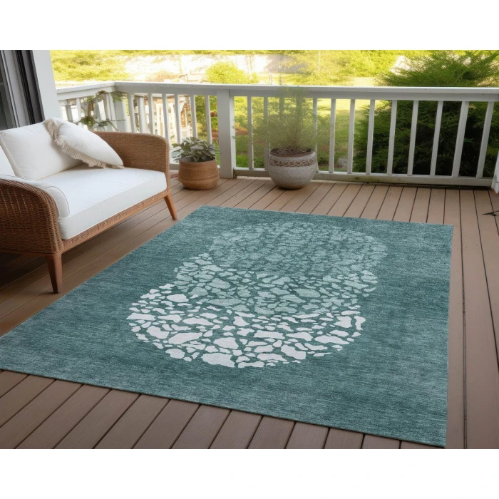 Chantille ACN643 Teal 2'6" x 3'10" Rug