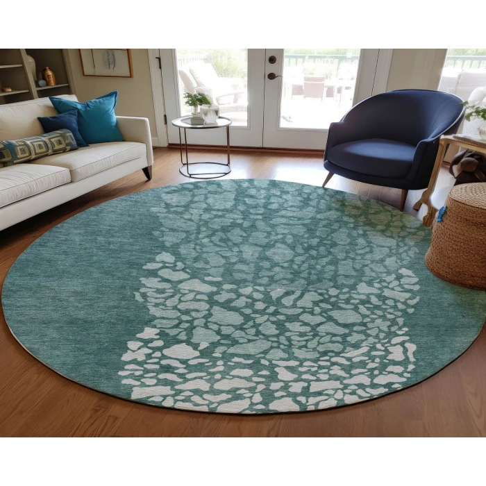 Chantille ACN643 Teal 8' x 8' Rug
