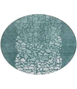 Addison Chantille ACN643 Teal 8 ft. x 8 ft. Round Rug