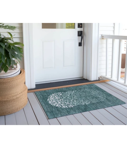 Chantille ACN643 Teal 1'8" x 2'6" Rug