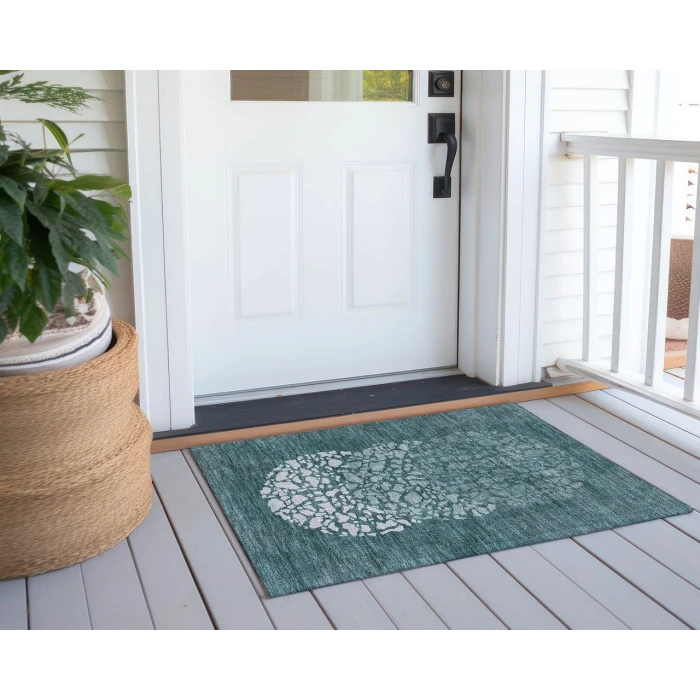 Chantille ACN643 Teal 1'8" x 2'6" Rug