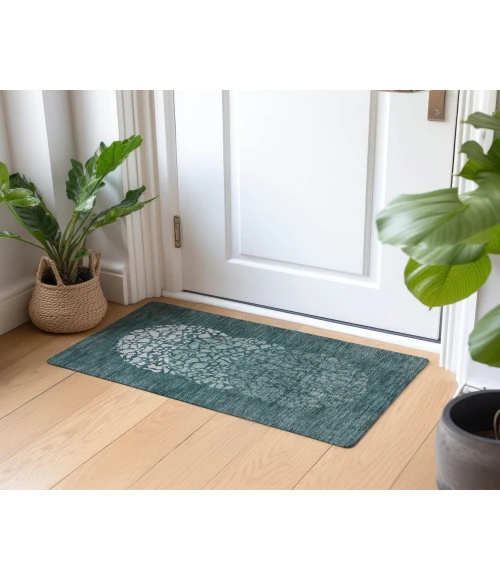 Chantille ACN643 Teal 1'8" x 2'6" Rug
