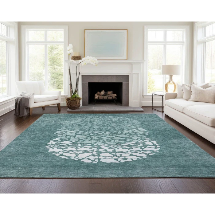Chantille ACN643 Teal 2'6" x 3'10" Rug