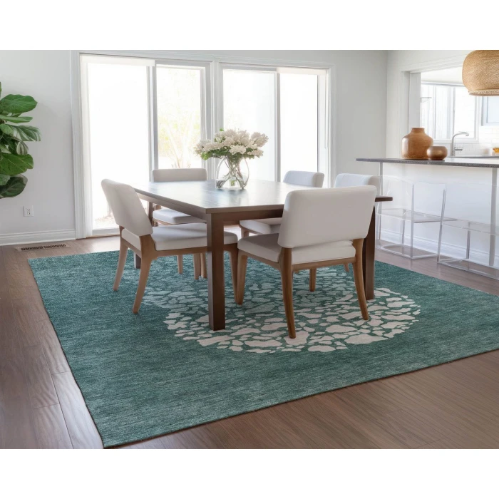 Chantille ACN643 Teal 2'6" x 3'10" Rug