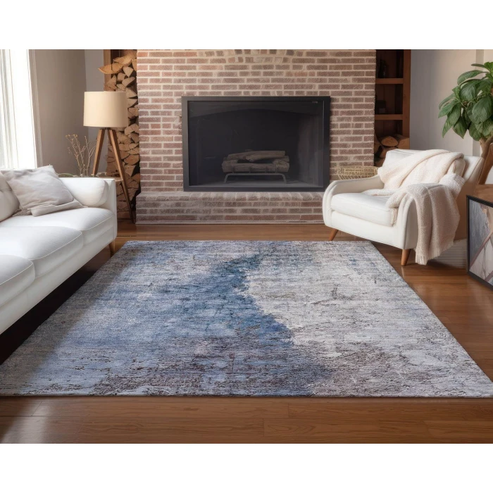 Chantille ACN646 Blue 5' x 7'6" Rug