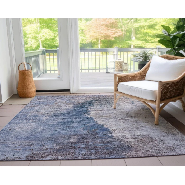 Chantille ACN646 Blue 5' x 7'6" Rug