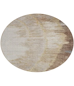 Addison Chantille ACN650 Brown 8 ft. x 8 ft. Round Rug