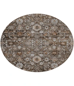 Addison Chantille ACN651 Fudge 8 ft. x 8 ft. Round Rug