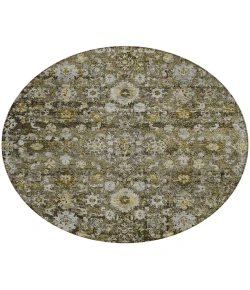 Addison Chantille ACN651 Mocha 8 ft. x 8 ft. Round Rug