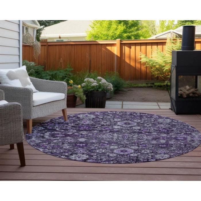 Chantille ACN651 Purple 8' x 8' Rug