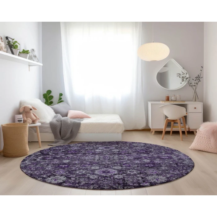 Chantille ACN651 Purple 8' x 8' Rug