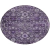 Addison Chantille ACN651 Purple 8 ft. x 8 ft. Round Rug