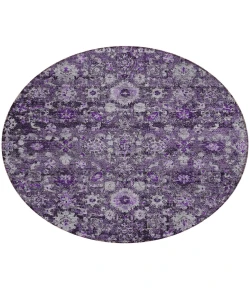 Addison Chantille ACN651 Purple 8 ft. x 8 ft. Round Rug