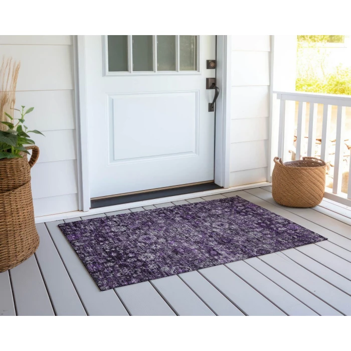 Chantille ACN651 Purple 1'8" x 2'6" Rug