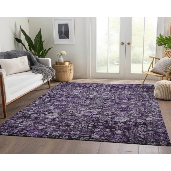 Chantille ACN651 Purple 3' x 5' Rug