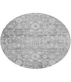 Addison Chantille ACN651 Silver 8 ft. x 8 ft. Round Rug