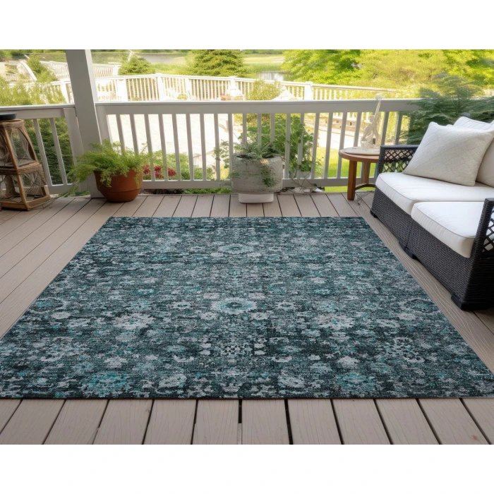 Chantille ACN651 Teal 2'6" x 3'10" Rug