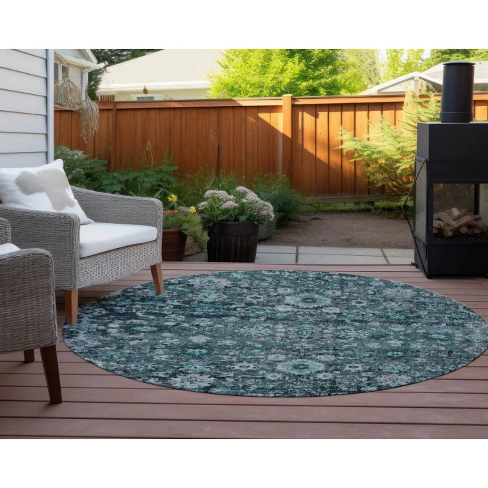 Chantille ACN651 Teal 8' x 8' Rug