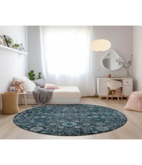 Chantille ACN651 Teal 8' x 8' Rug