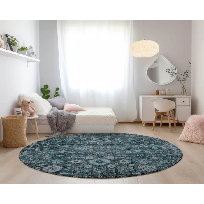 Chantille ACN651 Teal 8' x 8' Rug
