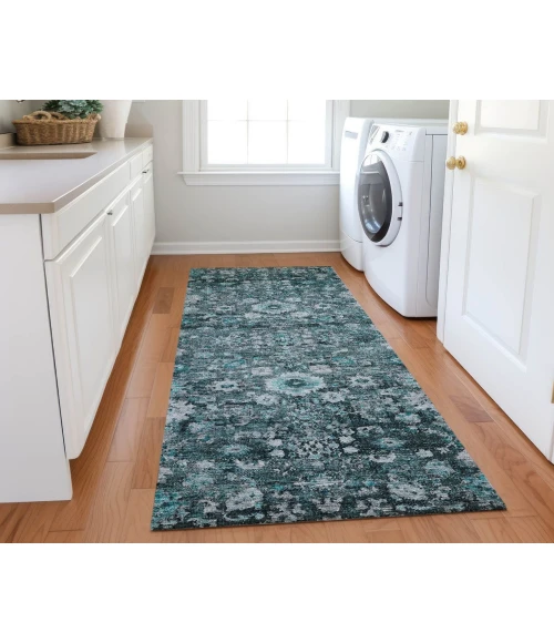 Chantille ACN651 Teal 2'3" x 7'6" Rug