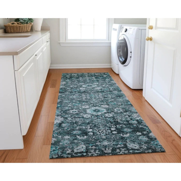 Chantille ACN651 Teal 2'3" x 7'6" Rug