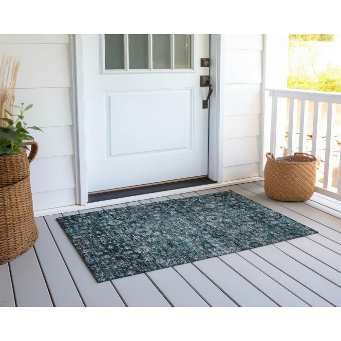Chantille ACN651 Teal 1'8" x 2'6" Rug