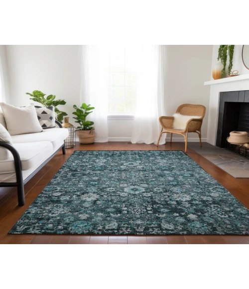 Chantille ACN651 Teal 3' x 5' Rug