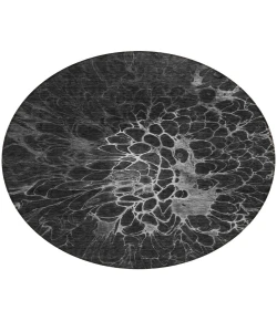 Addison Chantille ACN652 Charcoal 8 ft. x 8 ft. Round Rug