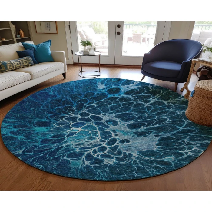 Chantille ACN652 Navy 8' x 8' Rug