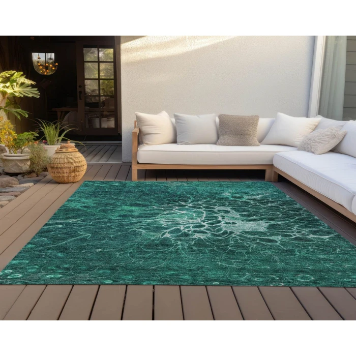 Chantille ACN652 Teal 2'6" x 3'10" Rug