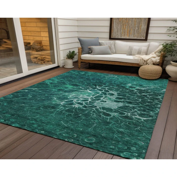 Chantille ACN652 Teal 2'6" x 3'10" Rug