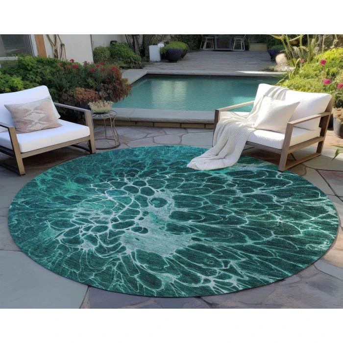 Chantille ACN652 Teal 8' x 8' Rug