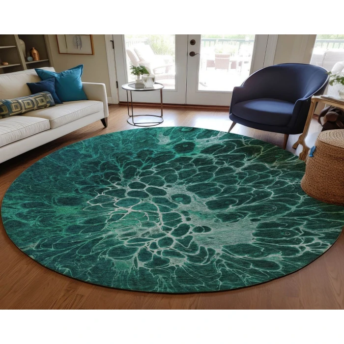 Chantille ACN652 Teal 8' x 8' Rug