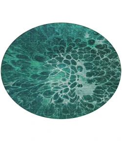 Addison Chantille ACN652 Teal 8 ft. x 8 ft. Round Rug