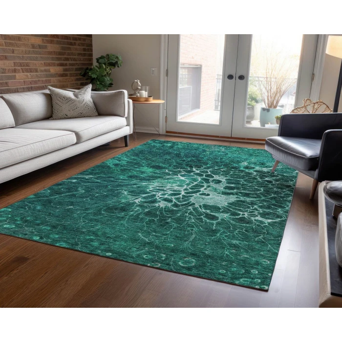 Chantille ACN652 Teal 2'6" x 3'10" Rug