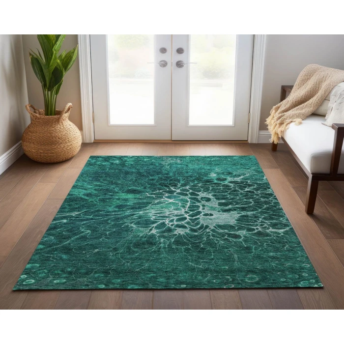 Chantille ACN652 Teal 2'6" x 3'10" Rug