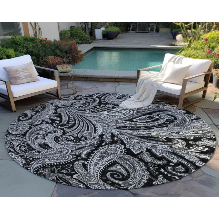 Chantille ACN654 Black 8' x 8' Rug