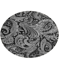 Addison Chantille ACN654 Black 8 ft. x 8 ft. Round Rug
