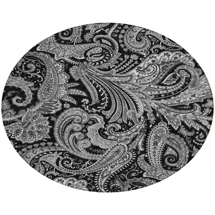 Chantille ACN654 Black 8' x 8' Rug